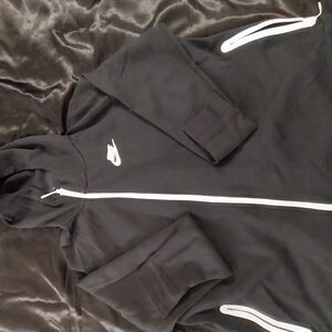 Nike Black Hoodie with White Accents